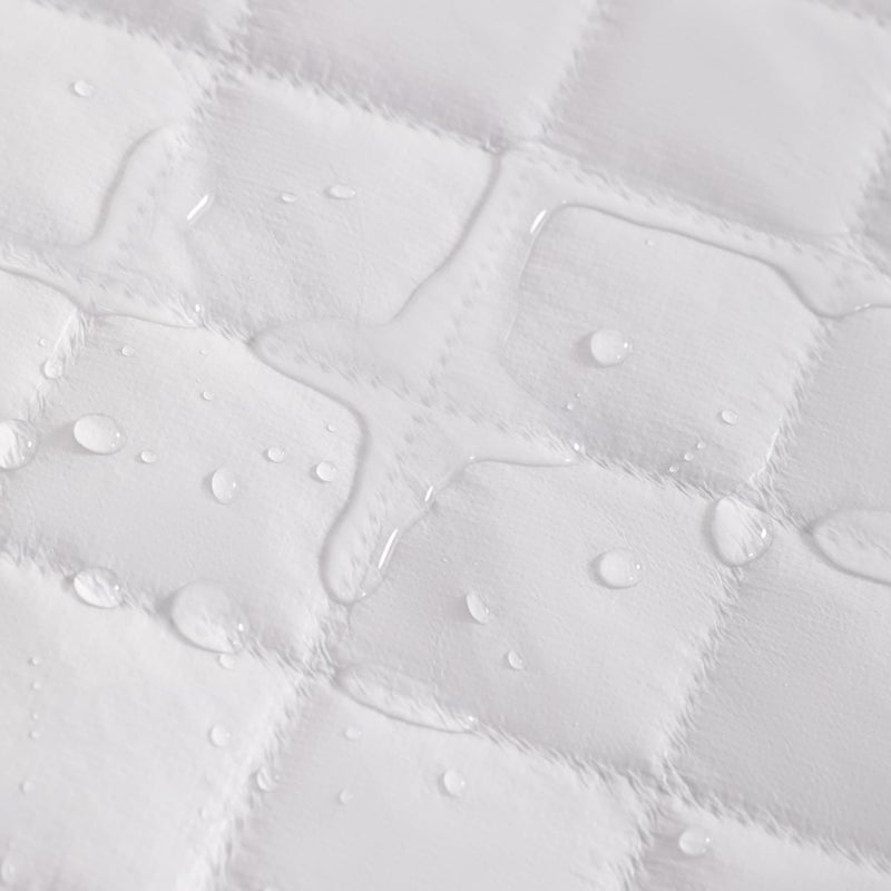 NTBAY 2 Pack Waterproof Mini Crib Mattress Protector  Quilted 24""x38"" Fitted Mattress Cover - Machine Washable - Soft and Breathable Baby Mattress Pad Sheet for Mini Crib and Baby Playards  Purple - Image 4
