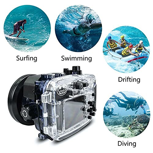 HolaFoto Seafrogs Waterproof Housing Case for Sony RX100 VII M7 mark7 60m/195ft Diving Camera Protective Hard case for Underwater Photography Videography - Image 3