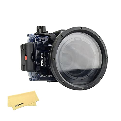 HolaFoto Seafrogs Waterproof Housing Case for Sony RX100 VII M7 mark7 60m/195ft Diving Camera Protective Hard case for Underwater Photography Videography - Image 1