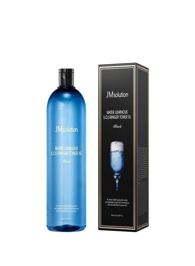 JMsolution Water Luminous Toner X Large 600ml (20.28floz) Black -Korea Skin Care Moisture - Image 1