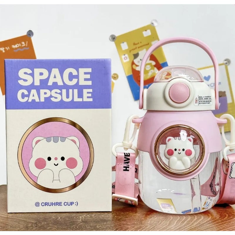 Kids Thermo Bottle with Button, 0.82L - Image 2