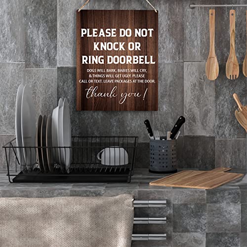 YCYD No Soliciting Sign - Wooden Hanging Sign for Home - 10x8 Inches - Image 4