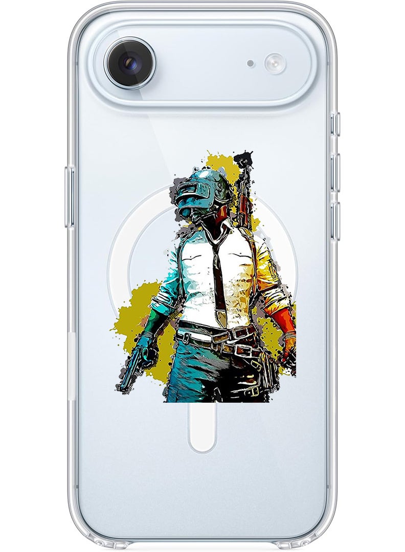 Theodor Magnetic Case for Apple iPhone 17 Air Compatible with MagSafe Wireless Charging, Shockproof Phone Bumper Cover - Pubg - Image 1