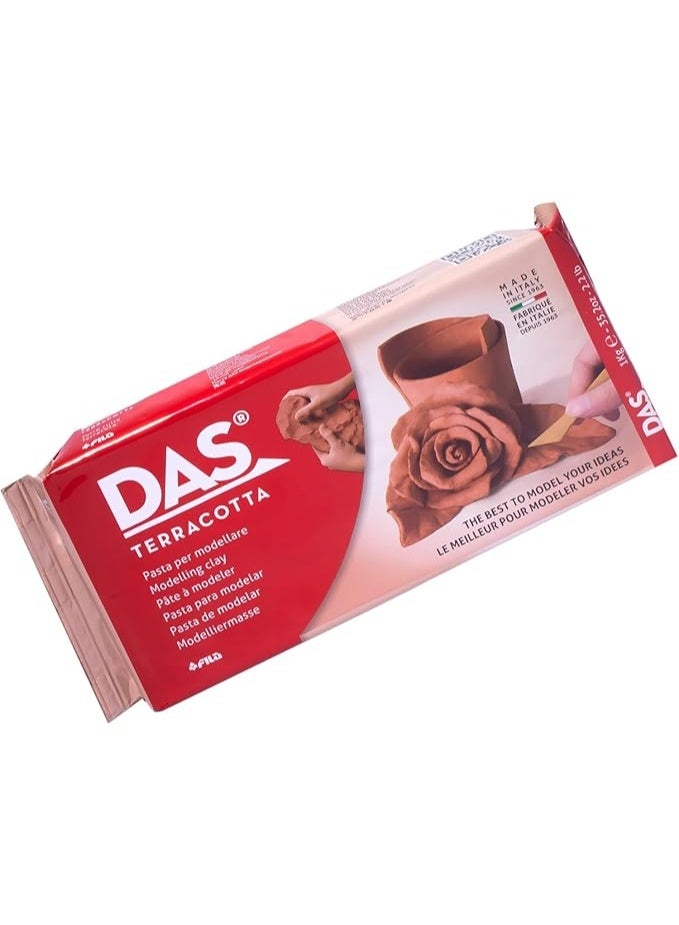 Das-Air Hardening Modelling Clay 1 kg Terracotta-387600 - Image 1