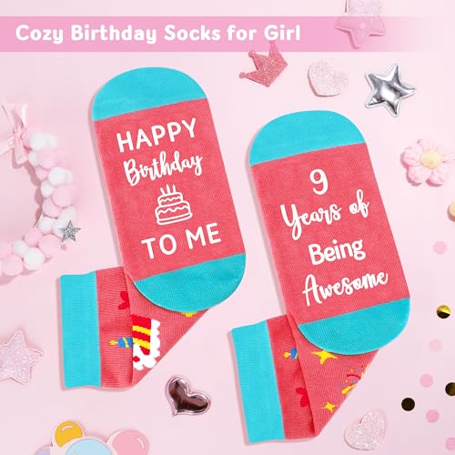 Launrada 9 Year Old Girl Birthday Gifts for 9 Years Old Girl Gift Trendy 9th Birthday Gifts for Girls Popular Stuff for Nine Year Olds Girls Age 9 Gift Basket Ideas Happy 9th Bday Decoration Present Box - Image 3