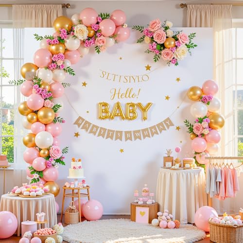 Suppromo 6.6FT x 6.6FT White Square Arch Backdrop Covers Spandex Fitted Wedding Arch Covers Stretchy Backdrop for Baby Shower Birthday Party Bridal Shower Ceremony Photo Photography Background Decorations - Image 2