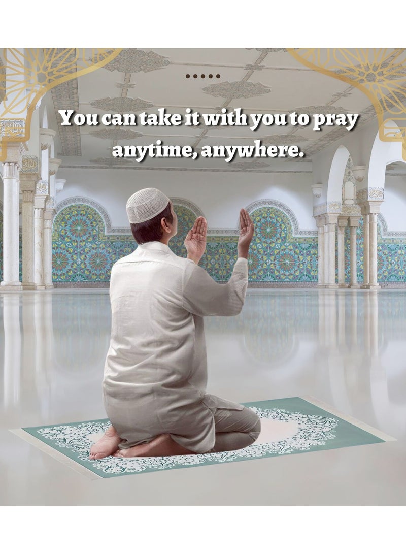 المنزل الذكي سجادة صلاة ذكية للمنزل مع سبحات صلاة وحقيبة تخزين سجادة محمولة للسفر هدية مثالية للرجال والنساء - Image 4
