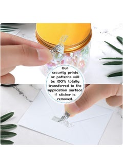 Marspark 500 Pieces Silver Security Tamper Evident Seals Stickers Void Original Genuine Authentic Hologram Labels Tamper Proof Evident Stickers Sequential Serial Numbering, 0.24 X 1 Inch  - Image 4