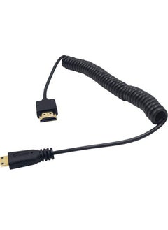Duttek Mini Hdmi To Hdmi Cable Hdmi To Mini Hdmi Cable Ultrathin Hdmi Male To Mini Hdmi Male Coiled Cable Support 4K Ultra Hd 1080P 3Dfor Projector Monitor Camcorder(Hdmi 2.0) (1.8M 6Ft)  - Image 3