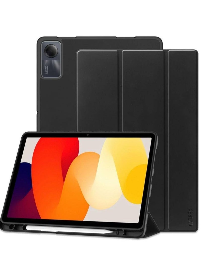 EVO Case for Red Mi Pad SE 11 2023 - Inch, Premium Shockproof Protective Case, Flip Case, Soft TPU Back Cover (Black)  - Image 1