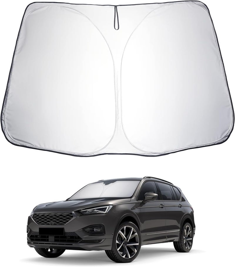 LUWU Windscreen Sun Protection for Skoda Karoq Kodiaq 2017-2023 - Foldable Sun Visor Blocks UV Rays - Image 1