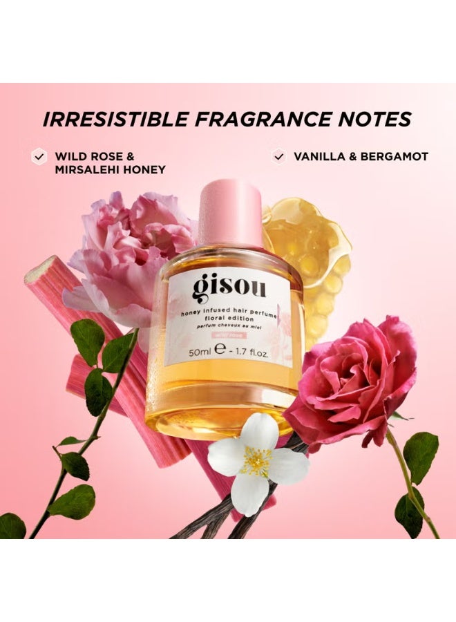 Gisou Honey Infused Hair Perfume 50ml - Wild Rose - Image 2