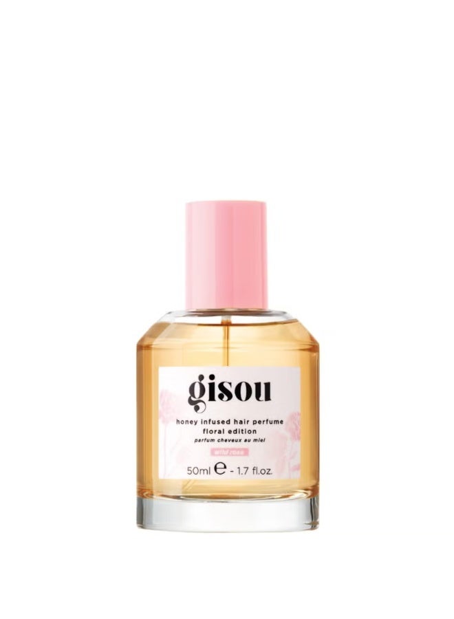 Gisou Honey Infused Hair Perfume 50ml - Wild Rose - Image 1