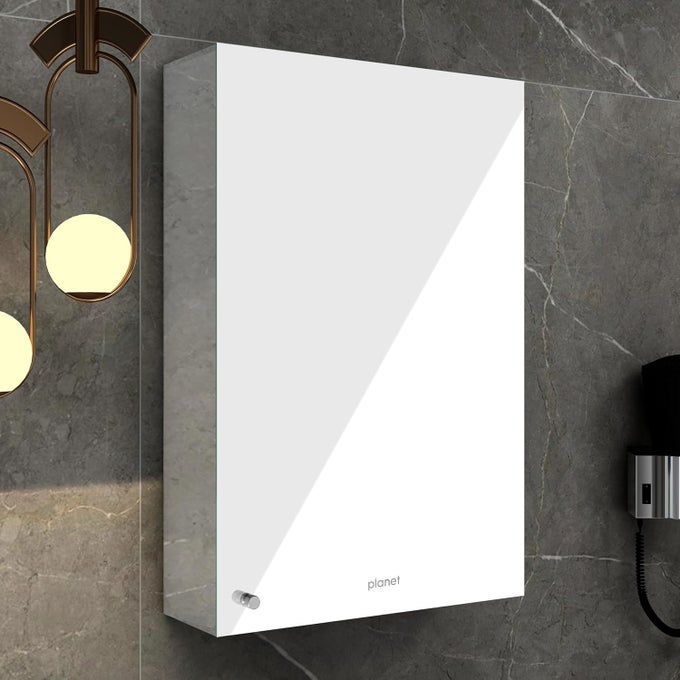 PREMIUM BATHROOM CABINET WITH MIRROR/ 304 STAINLESS STEEL MIRROR CABINET FOR WASH BASIN/BATHROOM SHELF FOR WALL WITH MIRROR/BATHROOM ACCESSORIES (16X 24 INCH-CHROME)