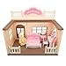OLEOCA Family Bedroom Doll House Cozy Cabin with Bunny Figure Bed Vanity Accessories Complete Modular Dollhouse Playset for Creative Pretend Play Ages 3 - Image 2