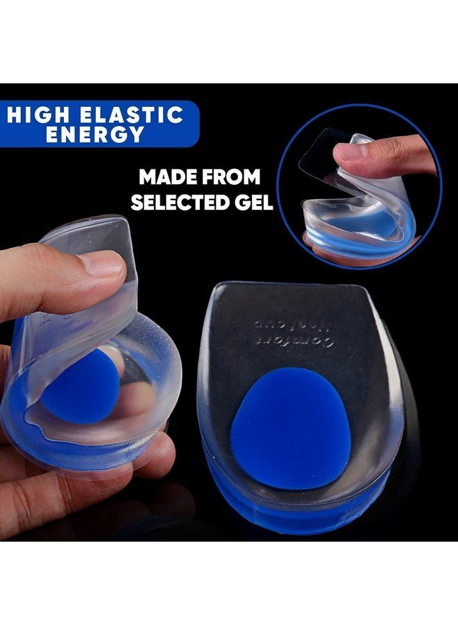 SmartNest Smartnest Silicone Gel Heel Pad Socks for Heel Pain Relief & Cracked Heels | Foot Care Cushion & Ankle Support for Men & Women - Image 2