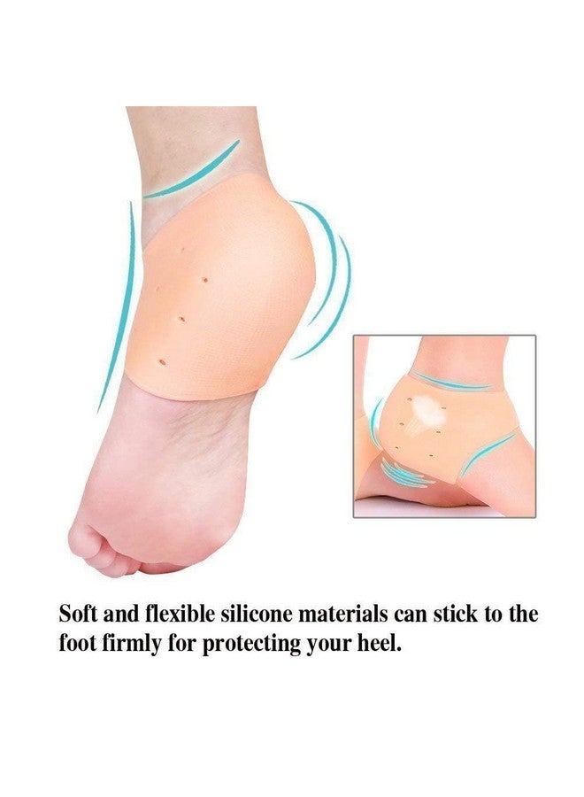 SmartNest Smartnest Silicone Gel Heel Pad Socks for Heel Pain Relief & Cracked Heels | Foot Care Cushion & Ankle Support for Men & Women - Image 3