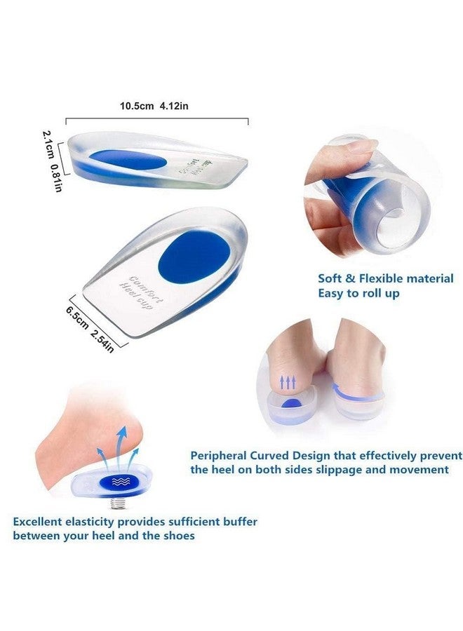 SmartNest Smartnest Silicone Gel Heel Pad Socks for Heel Pain Relief & Cracked Heels | Foot Care Cushion & Ankle Support for Men & Women - Image 5
