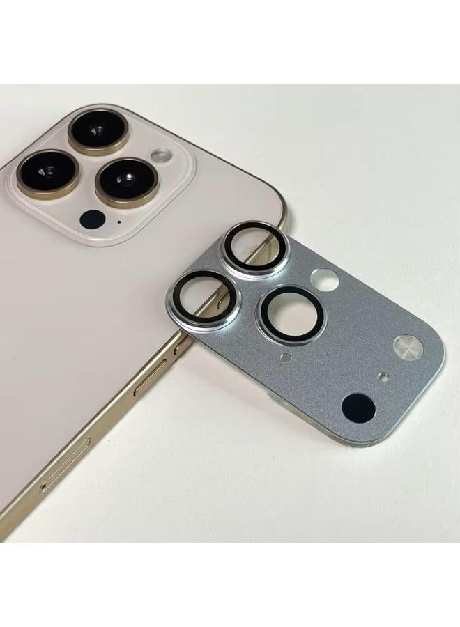 Muzz Camera Lens Protector & Converter Compatible with iPhone 14 Pro Max, iPhone 15 Pro Max, iPhone 16 Pro Max — Converts to iPhone 17 Pro Max (Silver, iPhone 14-15-16 Pro Max to 17 Pro Max)