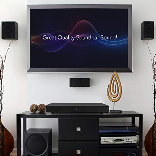 Pyle Surround Sound TV Sound Bar - Bluetooth Compatible Wireless Soundbar for TV w/Built-in Subwoofer Speaker - Television Sound Bar System w/LCD/Digital Optical Audio/RCA/AUX/USB - PSBV820BT, Black - Image 5