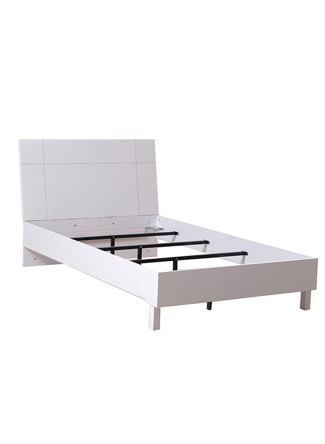 DANUBE HOME Brooklyn Single Bed Strong and Sturdy Modern Design Wooden Single Bed Furniture Quiet & Comfortable Bed Made in Turkey White - Image 3
