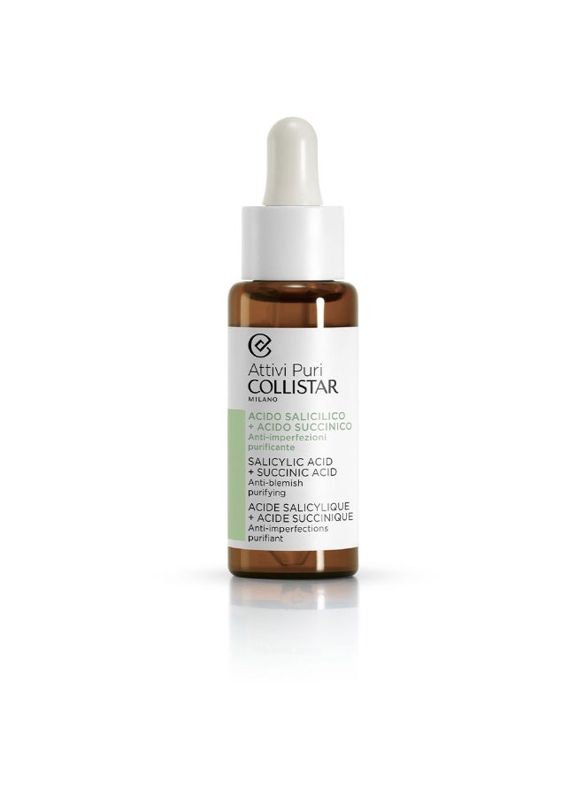 Collistar Pure Actives Salicylic Acid and Succinic Acid 30ml - Image 1
