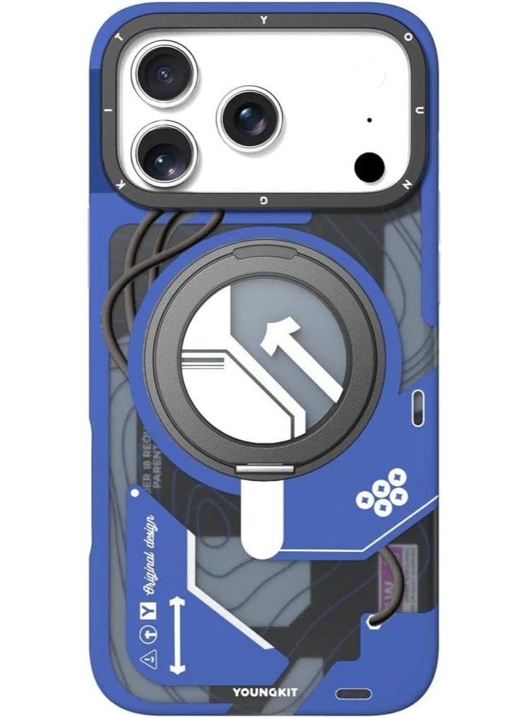 جراب هاتف YOUNGKIT Tech Series لجهاز آيفون 17 برو ماكس 6.9 بوصة، تصميم سايبربانك - Image 1