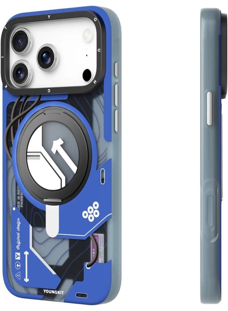 جراب هاتف YOUNGKIT Tech Series لجهاز آيفون 17 برو ماكس 6.9 بوصة، تصميم سايبربانك - Image 2
