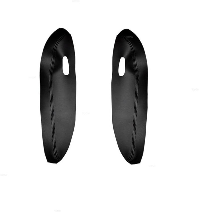 QASULER Car Door Handle Panel Armrest Leather Cover for Peugeot 307 - Image 1