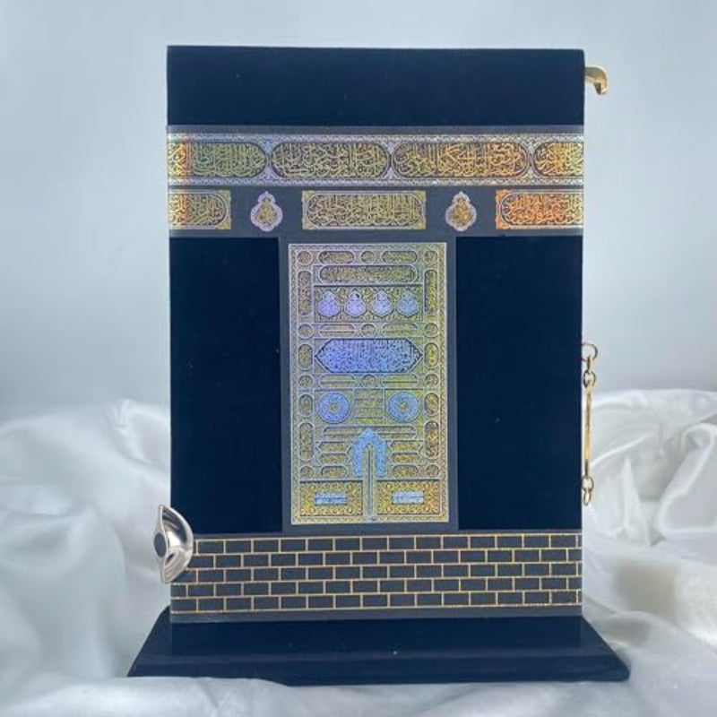 Deluxe Arabic Quran with Kaaba-Inspired Velvet Cover Premium Islamic Gift for Ramadan, Hajj and Umrah Elegant Hardcover Holy Book 17 x 24 x 7 cm - Image 3