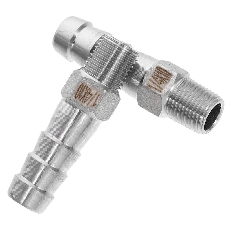 قطعتان من ملحقات خراطيم الهواء من الفولاذ المقاوم للصدأ، بارب × NPT ذكر، موصلات 3 60X1 30X1 30 سم - Image 2