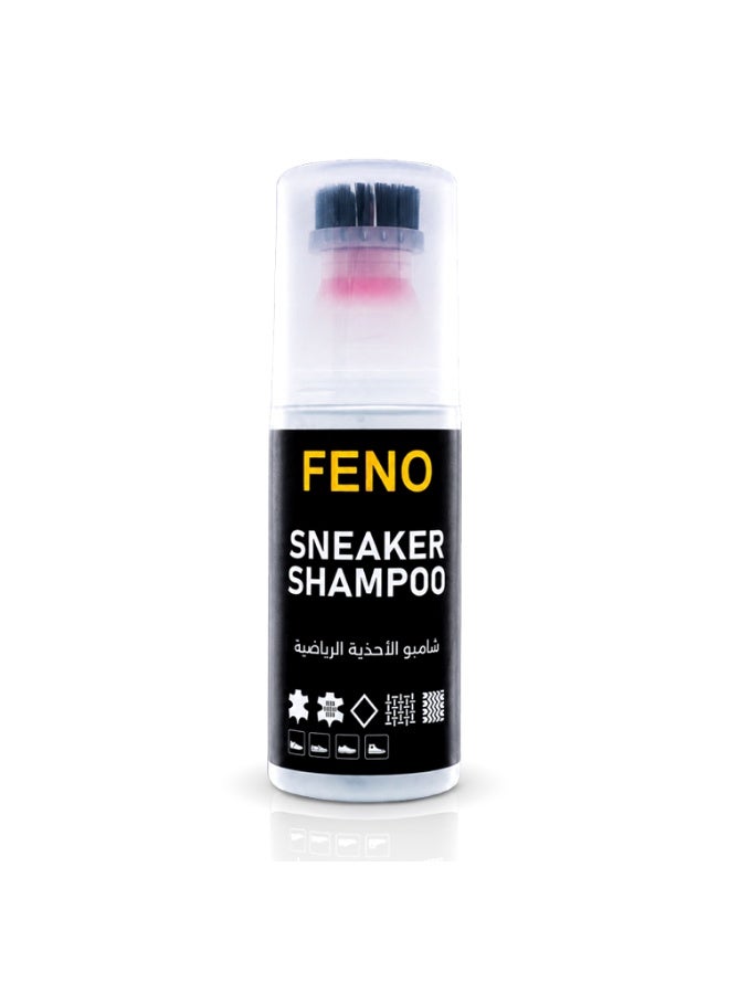 FENO Sneaker Shampoo 100ml, Shoe Cleaner with Built-In Brush, Deep Cleaning Solution for Sneakers & Shoes, Removes Dirt & Stains, Easy Use Sneaker Cleaning Kit - Image 1