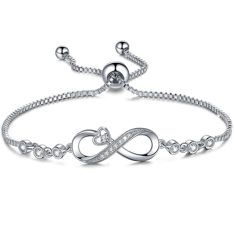 Desimtion Gifts for Women Wife Girlfriend, Infinity Heart Bracelet for Women, Birthday Christmas Jewelry Present Stocking Stuffers for Her, Best Friend Sister Daughter - Image 1