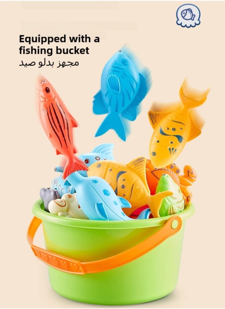 CALL PLAY - Magnetic Fishing Toy Set for Kids - 46 Pcs  Learning Game, Fine Motor Skill Activity for Toddlers & Preschoolers, Fun Birthday Gift for Boys & Girls Ages 3+ - Image 1