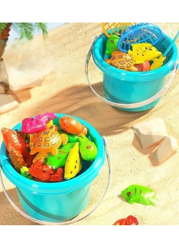 CALL PLAY - Magnetic Fishing Toy Set for Kids - 46 Pcs  Learning Game, Fine Motor Skill Activity for Toddlers & Preschoolers, Fun Birthday Gift for Boys & Girls Ages 3+ - Image 1