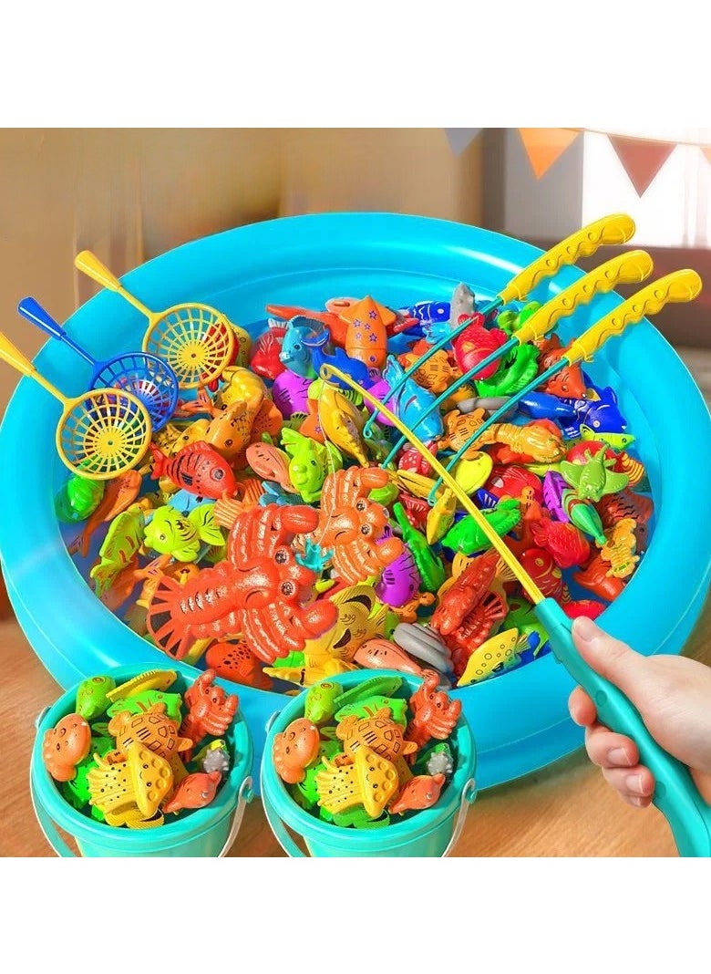 CALL PLAY - Magnetic Fishing Toy Set for Kids - 46 Pcs  Learning Game, Fine Motor Skill Activity for Toddlers & Preschoolers, Fun Birthday Gift for Boys & Girls Ages 3+ - Image 1