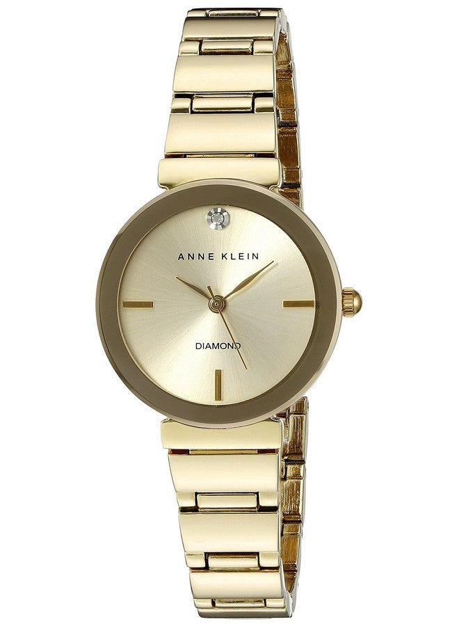Anne Klein Women's Genuine Diamond Dial Bracelet Watch - Image 1