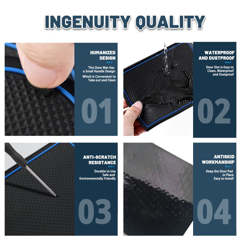 RUIYA 2026 Sportage Door Slot Mats for 2026 Kia Sportage Accessories 14PCS/Sets Cup Holder Inserts Center Console Liner Mat Compatible with 2023 2024 2025 2026 Kia Sportage Hybrid/LX/EX/SX/X-Pro - Image 5