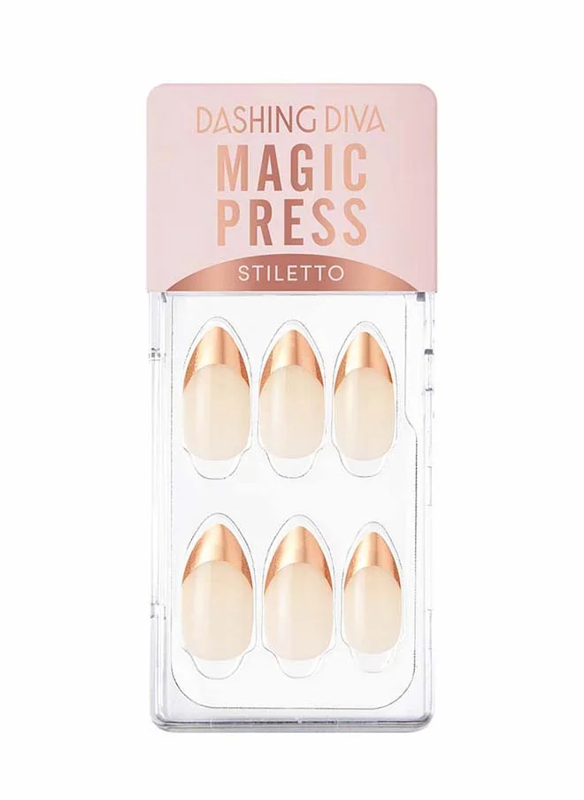 DASHING DIVA Magic Press Rose Gold Edge French
