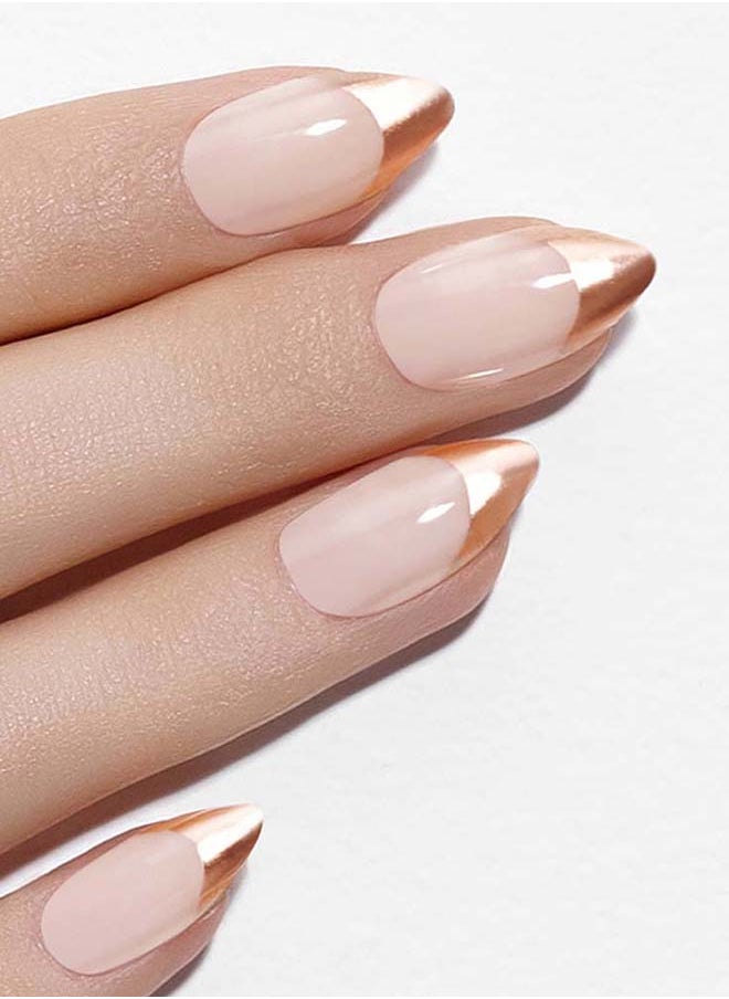 DASHING DIVA Magic Press Rose Gold Edge French  - Image 4