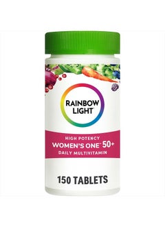 Multivitamin for Women 50+, Vitamin C, D & Zinc, Probiotics, Women's One 50+ Multivitamin Provides High Potency Immune Support, Non-GMO, Vegetarian, 150 Tablets