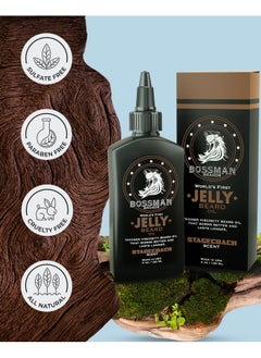 bossman Beard Oil Jelly (4Oz) - Beard Growth Softener, Moisturizer Lotion Gel With Natural Ingredients - Beard Growing Product (Stagecoach Scent)  - Image 2
