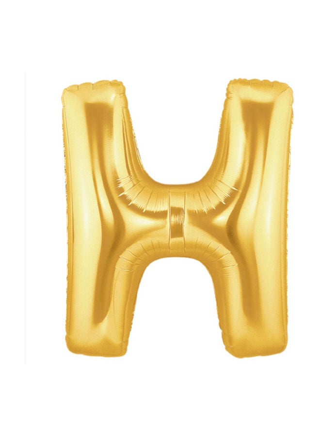 NIBEMINENT Letter H Shaped Party Decorative Foil Balloon 16inch - Image 1