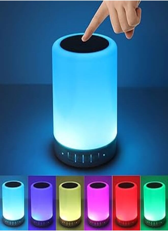 KPR Night light bluetooth speaker, portable wireless bluetooth speakers, touch control bedside table light, outdoor speakers bluetooth, best gifts for girl, boy, baby 