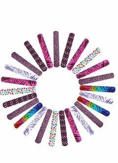 25 Pack Slap Bracelets, DIY Bands Party Favors for Birthday, Blank Soft Wristband School Craft Projects, Painting