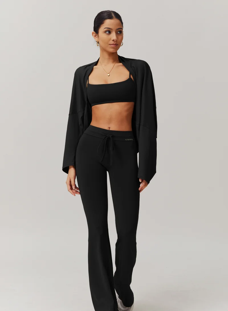 كون.يوغا بنطلون نسائي عالي الخصر بقصة واسعة