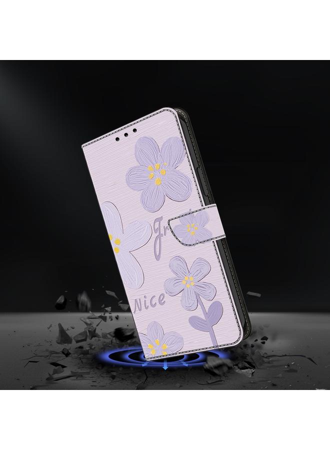 S-TOP Case For iPhone X / XS Fresh Painted Leather Phone Case - Image 5