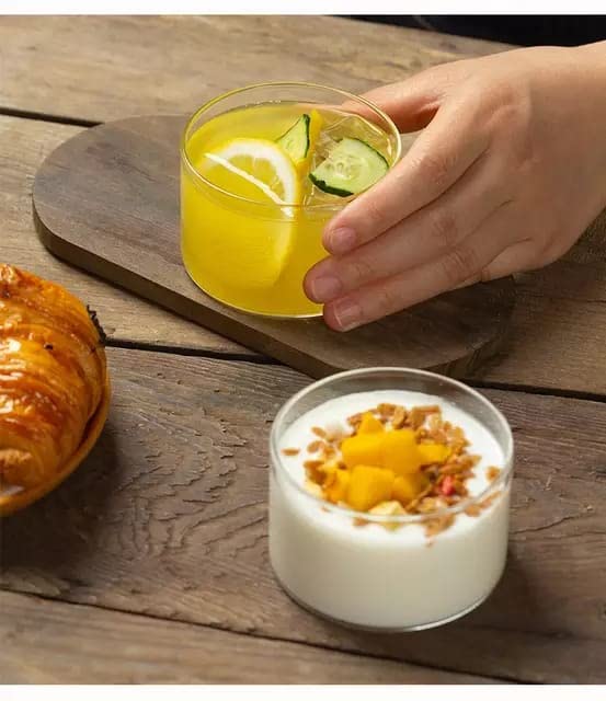 PrimeWorld Clear Round Dessert Bowl Set - 200ml, 6 Pieces for Ice Cream, Sundae, Sweets, Fruit, Pudding, Nuts | Perfect for Home, Restaurants and Parties - Image 5