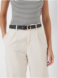 GUESS Logo Detailed None Allocated Hole  Belt  - Image 3