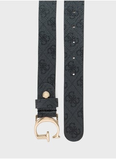 GUESS Logo Detailed None Allocated Hole  Belt  - Image 2